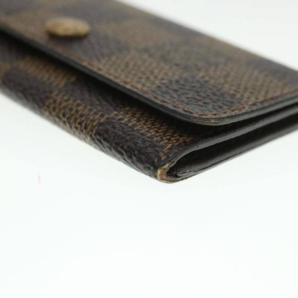 LOUIS VUITTON Damier Ebene Multi Cles 4 Key Case N62631 LV Auth 55068 - Picture 14 of 16